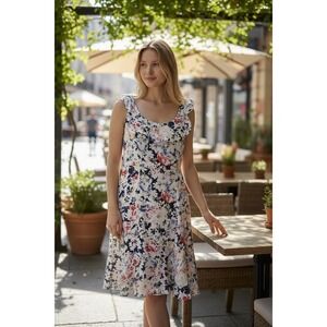 Two Arrows Revolve White Flowy Dress Size XS